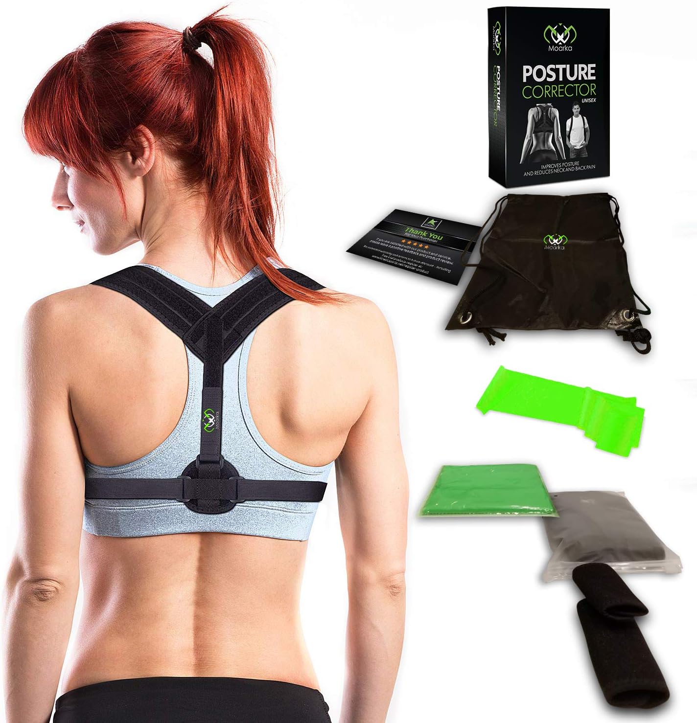 Posture Corrector for Men & Women - Upper Back Brace - Comfortable & Adjustable Back Straightener to Correct Hunching & Slouching - Pain Relief from Neck, Back & Shoulder Provide Clavicle Support