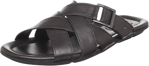 calvin klein men's leather sandals