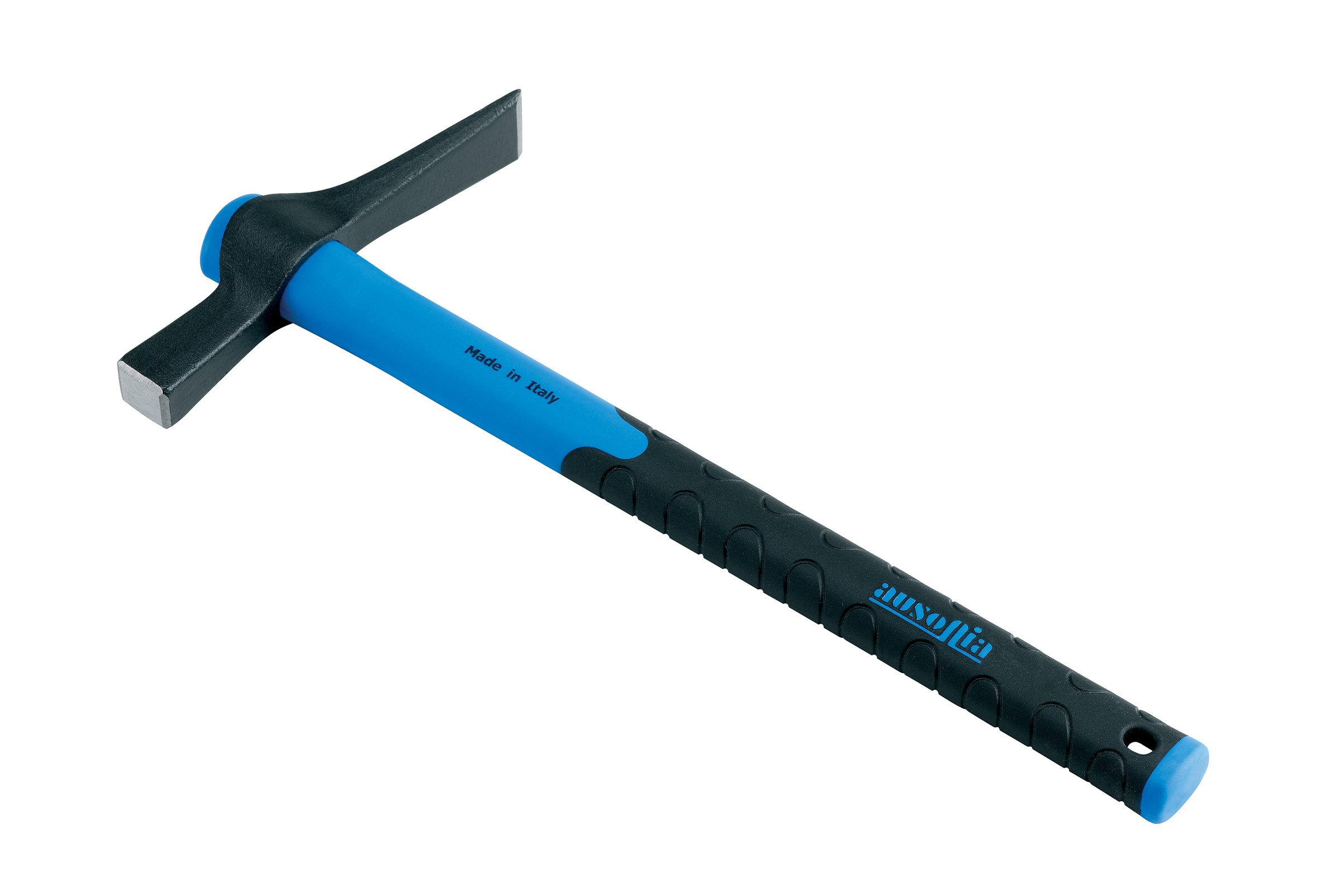 AUSONIA - 86173 Mason Masonry Geological Hammer 400 Grams with Fiberglass Handle 39 CM