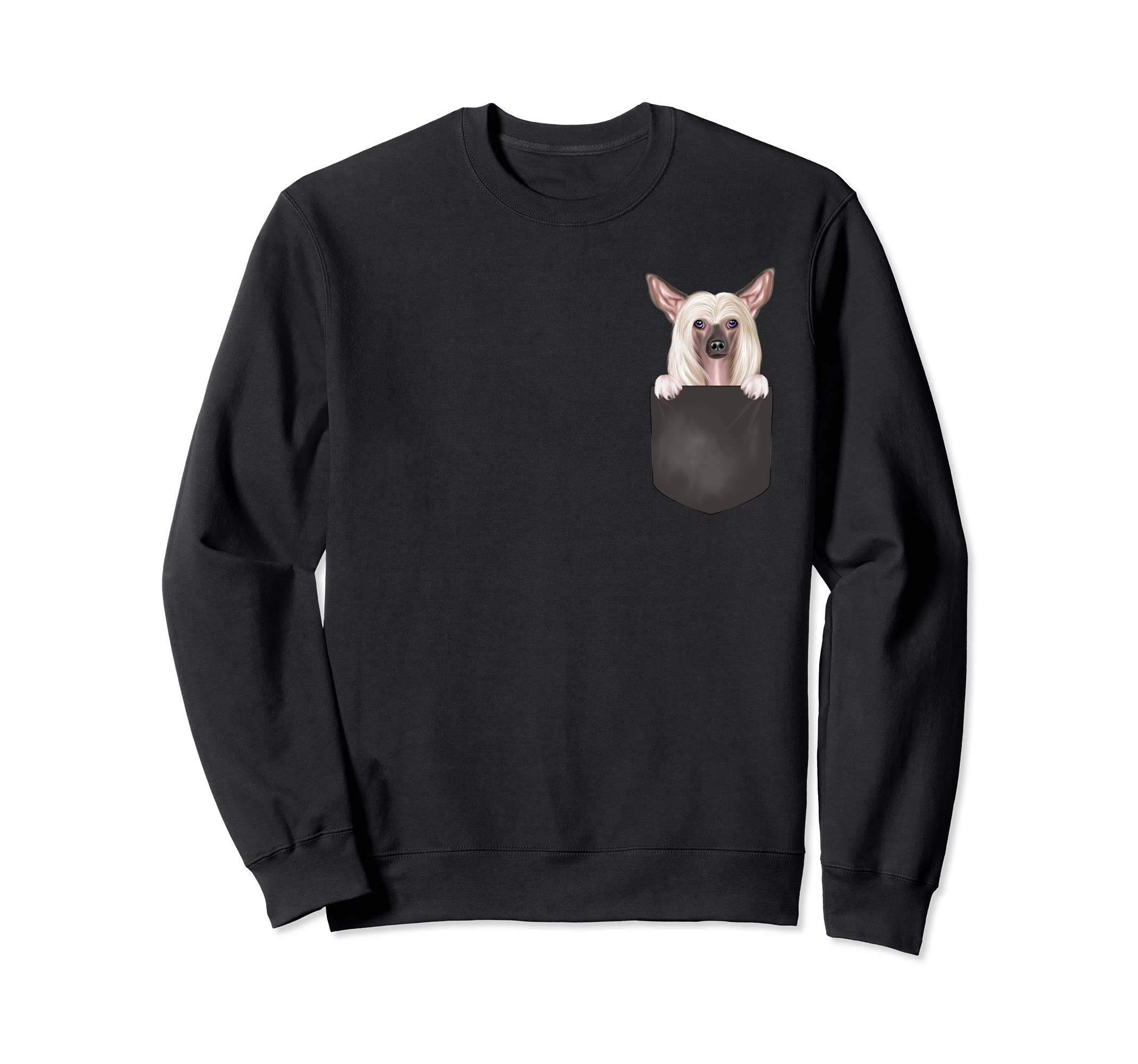 Dog In Pocket Funny Dog Lover Chinese Crested Sweatshirt