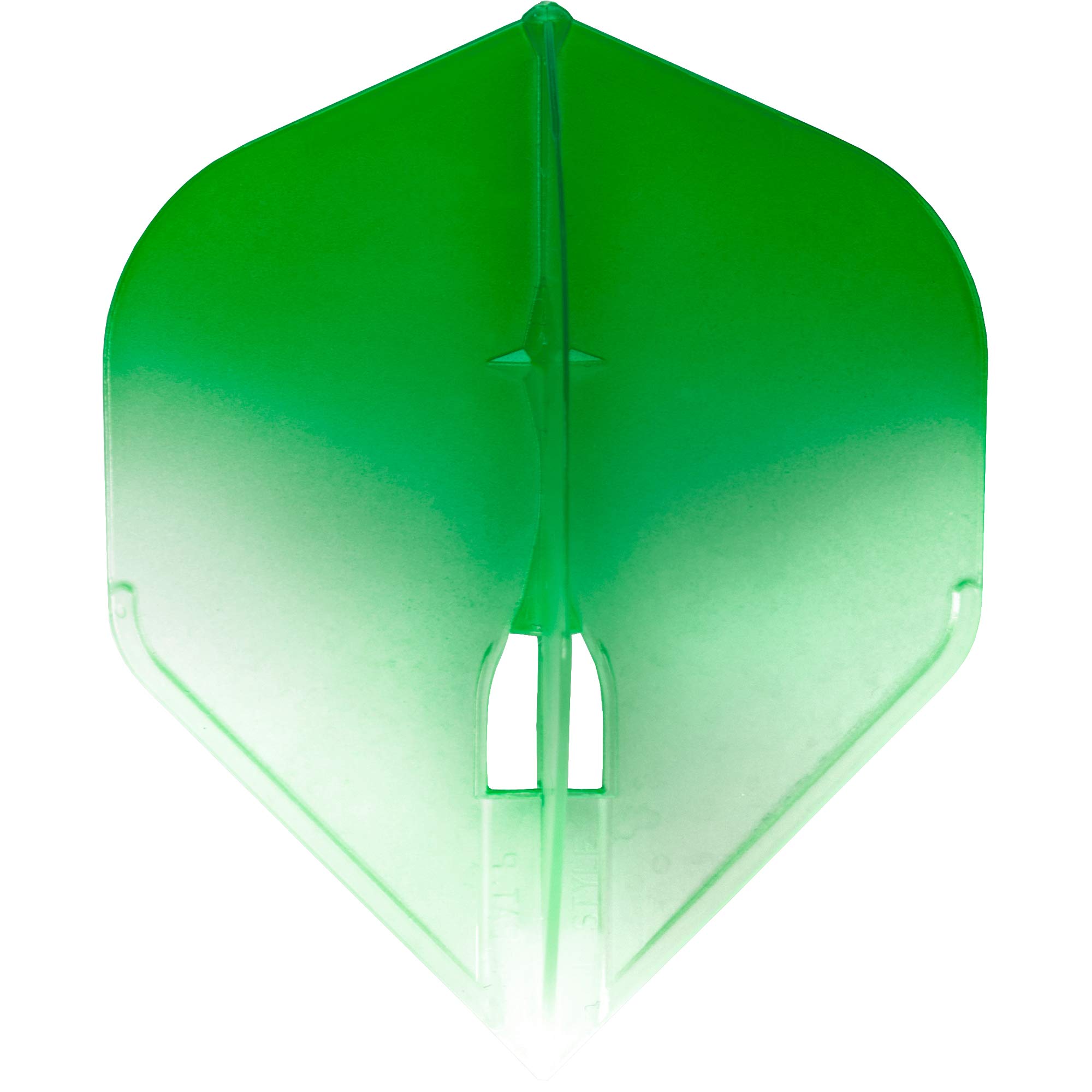 L-Style LS505 L-Flight Pro | Champagne Dart Flight Pro in Standard Shape with Two Tone Gradient, L1, Green/White