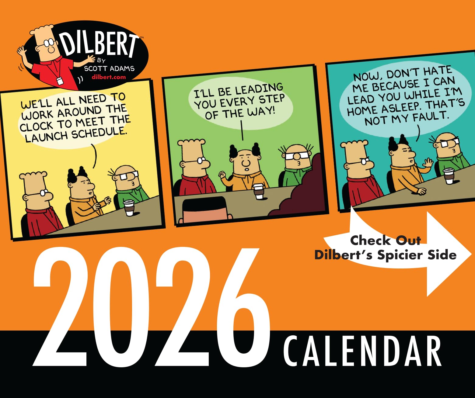 Photo 1 of Dilbert Daily Desk Calendar 2026 Edition by Scott Adams