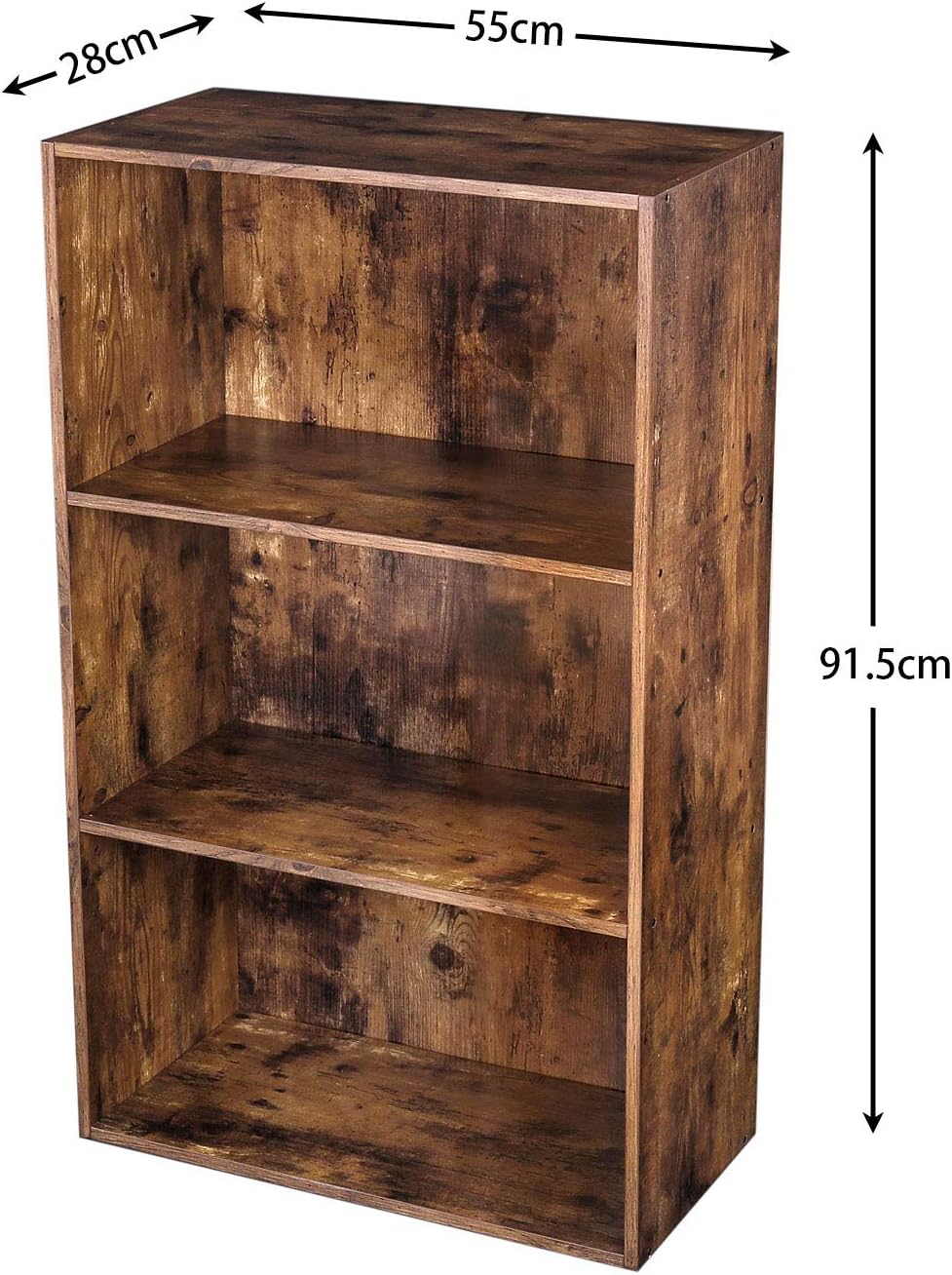 hoobro shoe rack on 3 Tier Storage Shelves Rustic Brown Ebf03sg01 Bedroom Modern Wood Look Accent Library Office In Living Room Storage Cabinet For Books Hoobro Bookcase Industrial Bookshelf Furniture Home Kitchen Speedexservicecenter Com