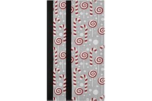 Oarencol Christmas Refrigerator Door Handle Covers Candy Winter Holidays Set of 2 Kitchen Appliance Decor for Fridge Oven Dishwasher