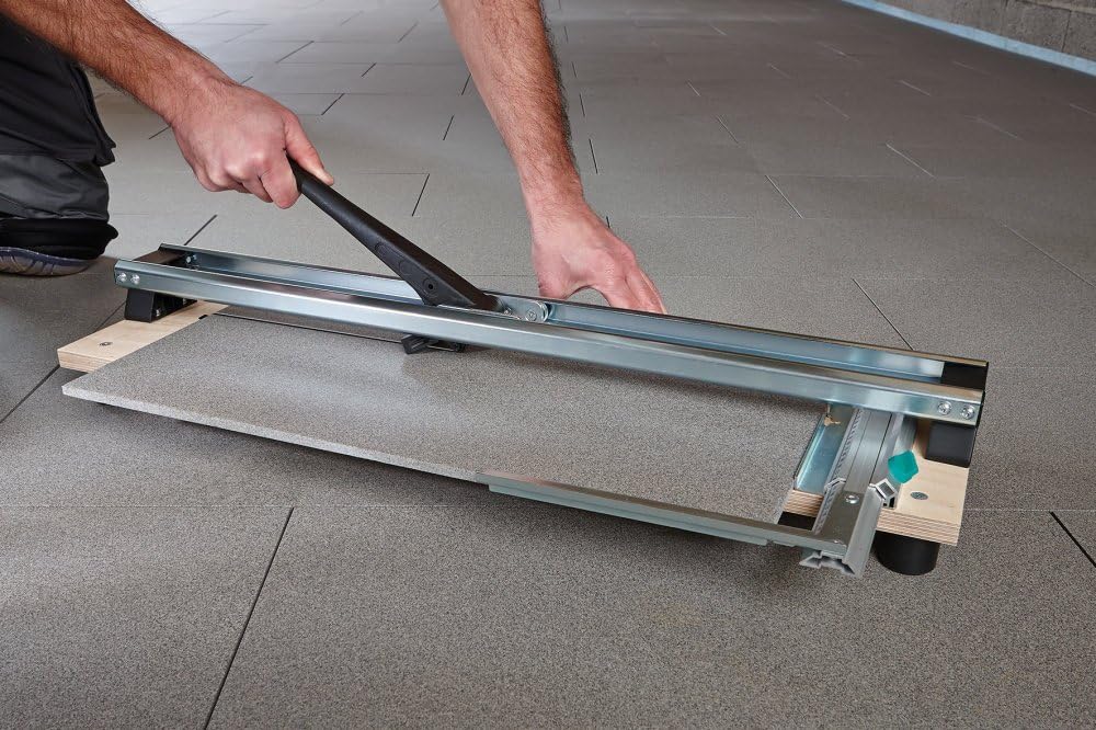 wolfcraft TC 610 W Tile Cutter, Base Plate Made of multiplex I 5561000 I The Compact Tile Cutter on a Wooden Base Plate - Image 3