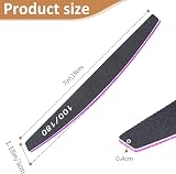 Frendour 12Pcs Nail Files 100/180 Grit Double-Sided Emery Board Manicure Tools view 2