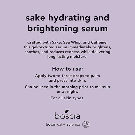 boscia sake hydrating and brightening essence
