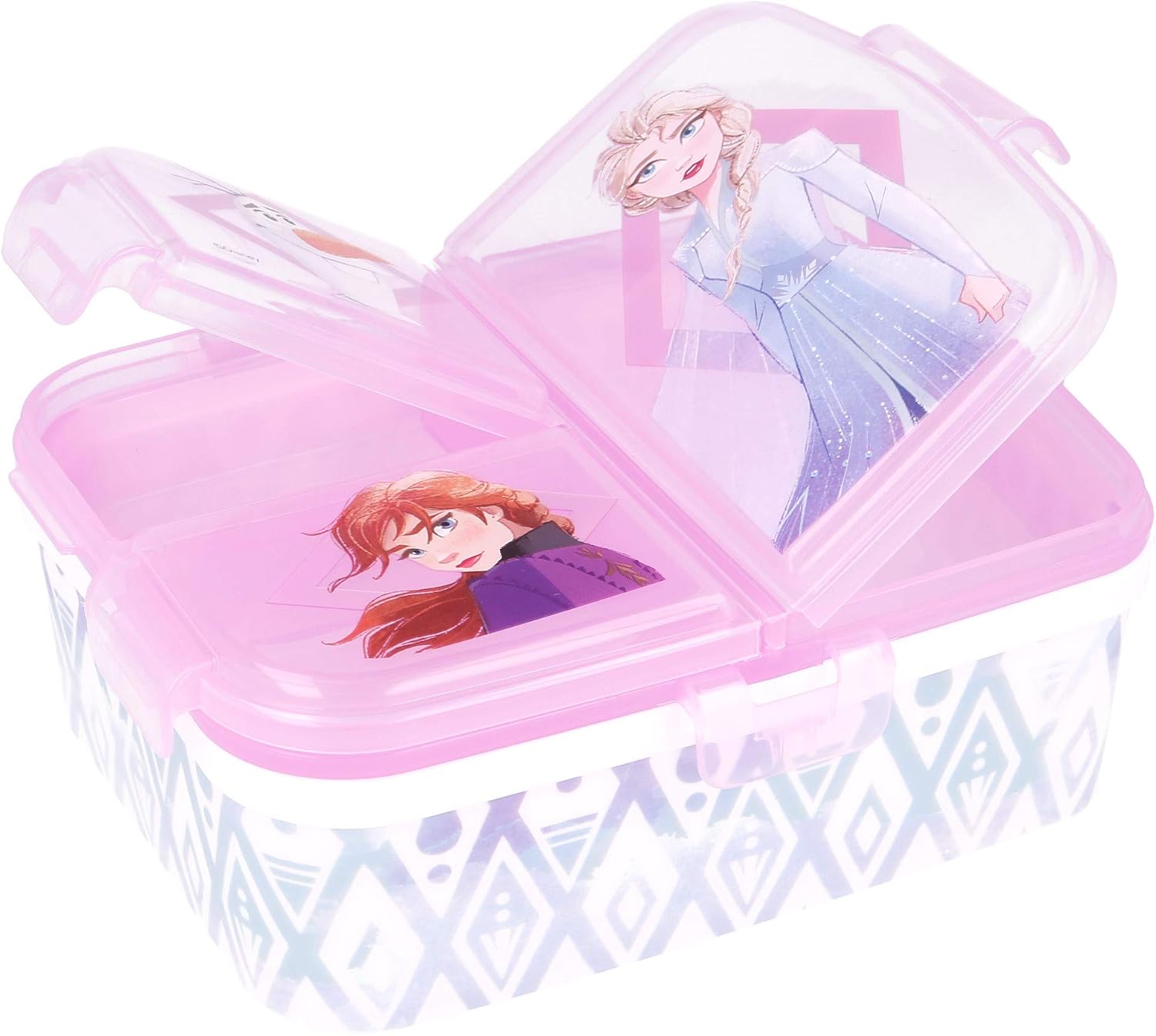 STOR Frozen 2 XL Multi Compartment Rectangular Lunch Food Box Container, BPA Free, Multicolor, Estándar - Image 5