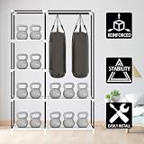 OPPAIYA Canvas Wardrobe 105x45x165 cm with 5 Shelves 1 Rail view 9