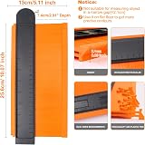 MECHEER Contour Gauge 25cm with Lock, 10 Inch Profile Duplicator Tool view 2