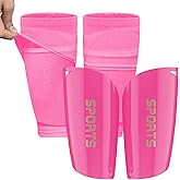 ATHCISE Kids Youth Soccer Shin Guards with Sleeves, Slip in Shinguards Soccer Shin Pads for 3-15 Years Old Boys Girls Child Teens