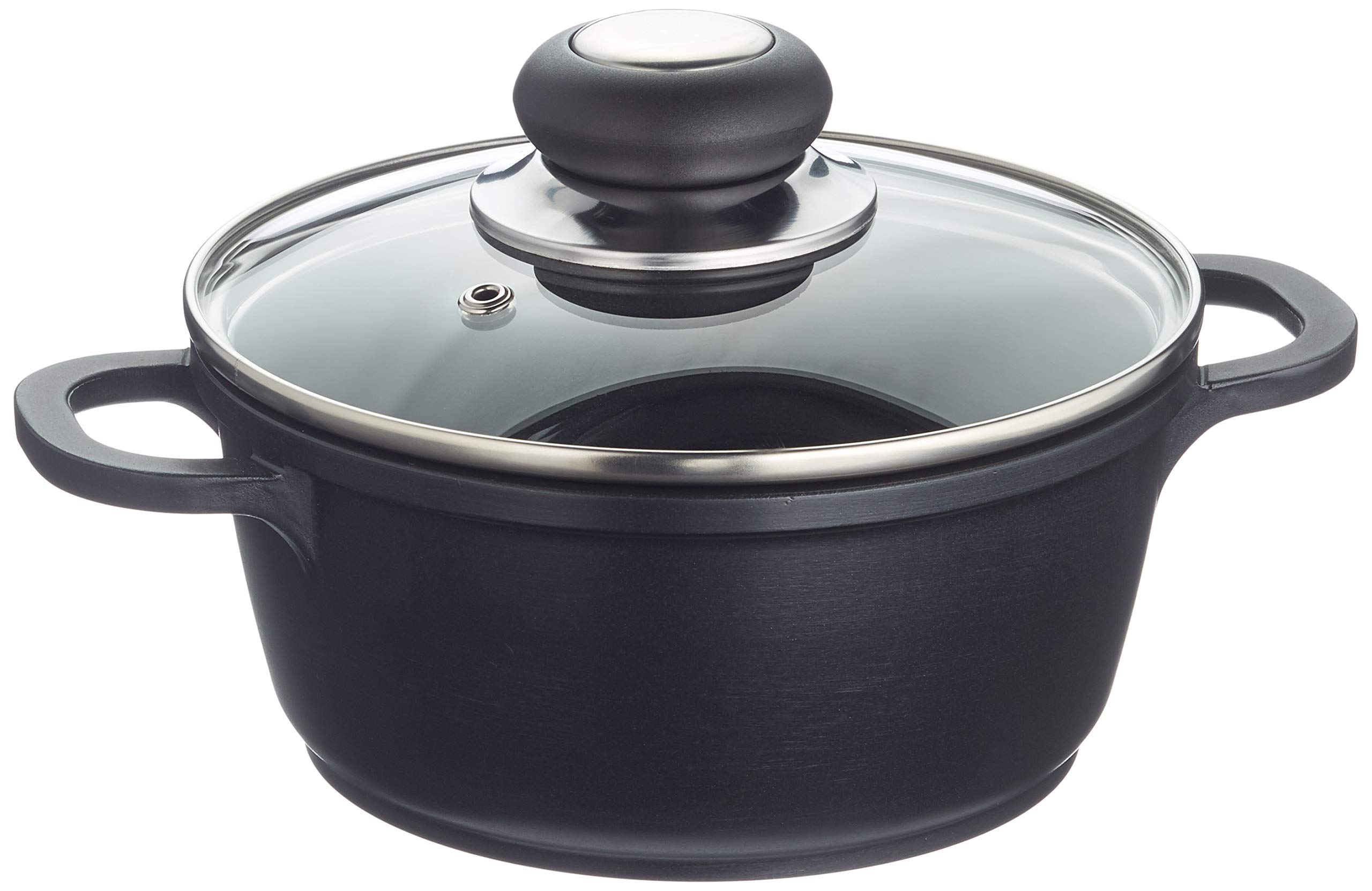 Karl Kruger Delta Aluguss Series Pot with Glass Lid, 1.3 l