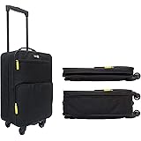 4-Wheel Super Lightweight 4.1 lbs Collapsible Carry On Luggage (European Cabin Size) 21.6 x 13.7 x 7.8 inches. Made of High T