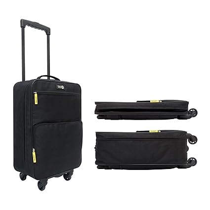 Buy Travel Ready 4 Wheel Collapsible Cabin Carry On Trolley Bag 55
