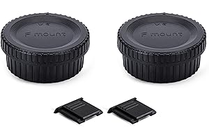 2 Pack F Mount Body Cap Cover & Rear Lens Cap for Nikon D3500 D3400 D3300 D3200 D5000 D5100 D5200 D5300 D5500 D5600 D7000 D71