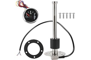 INFINAUTO 241mm Fuel Sending Unit and Gauge Kit 9.5" for Boat Car Vehicle Fuel Tank Sending Unit Fuel Level Sending Unit Gas 