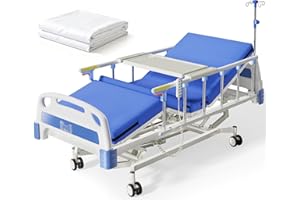 DAHAIY 3 Function 600LBS Full Electric Hospital Bed, Beds for Home Use, Medical Bed for Seniors with Mattress, Adjustable Hos