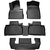 Floor Mats Fit for Ford Explorer 2020-2024 2025 2026 (Only Fit 6-Seat, Captain Chairs), All Weather Floor Mats for Explorer Accessories Car Floor mat Waterproof