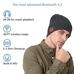 beanie Bluetooth, MUSICBEE Bluetooth V5.2 Wireless