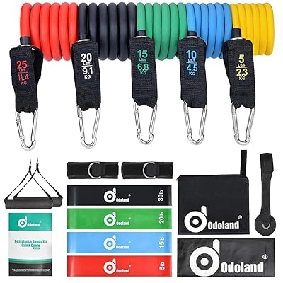 Odoland 16 Piece Resistance Bands Set with Door Kenya Ubuy