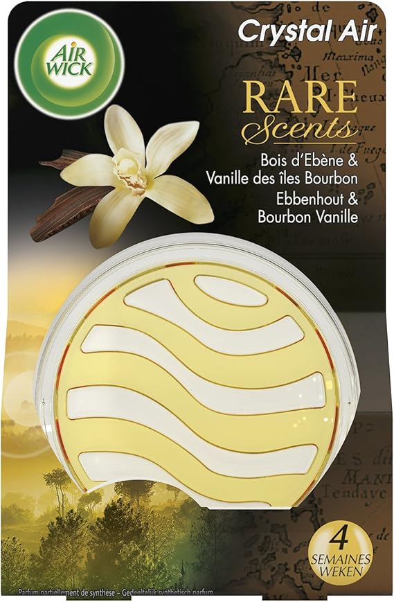 Air Wick Crystal Air Freshener Ebony and BourbonVanilla, Pack of 3