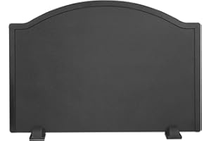 PERMADE Firebacks for Fireplace-Iron Fireback with Feet, Fireplace Heat Reflector, Fireplace Back Plates, Heat-Resistant Material with Minimalist Look for Wall Protection (25.5inch)