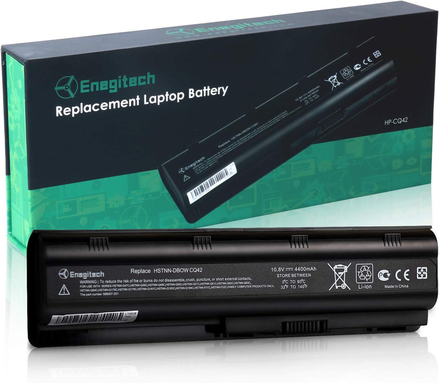 HP Replacement Battery 593553001 Enegitech Laptop