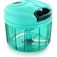 Ganesh Chopper Vegetable Cutter, Pool Green (725 ml)