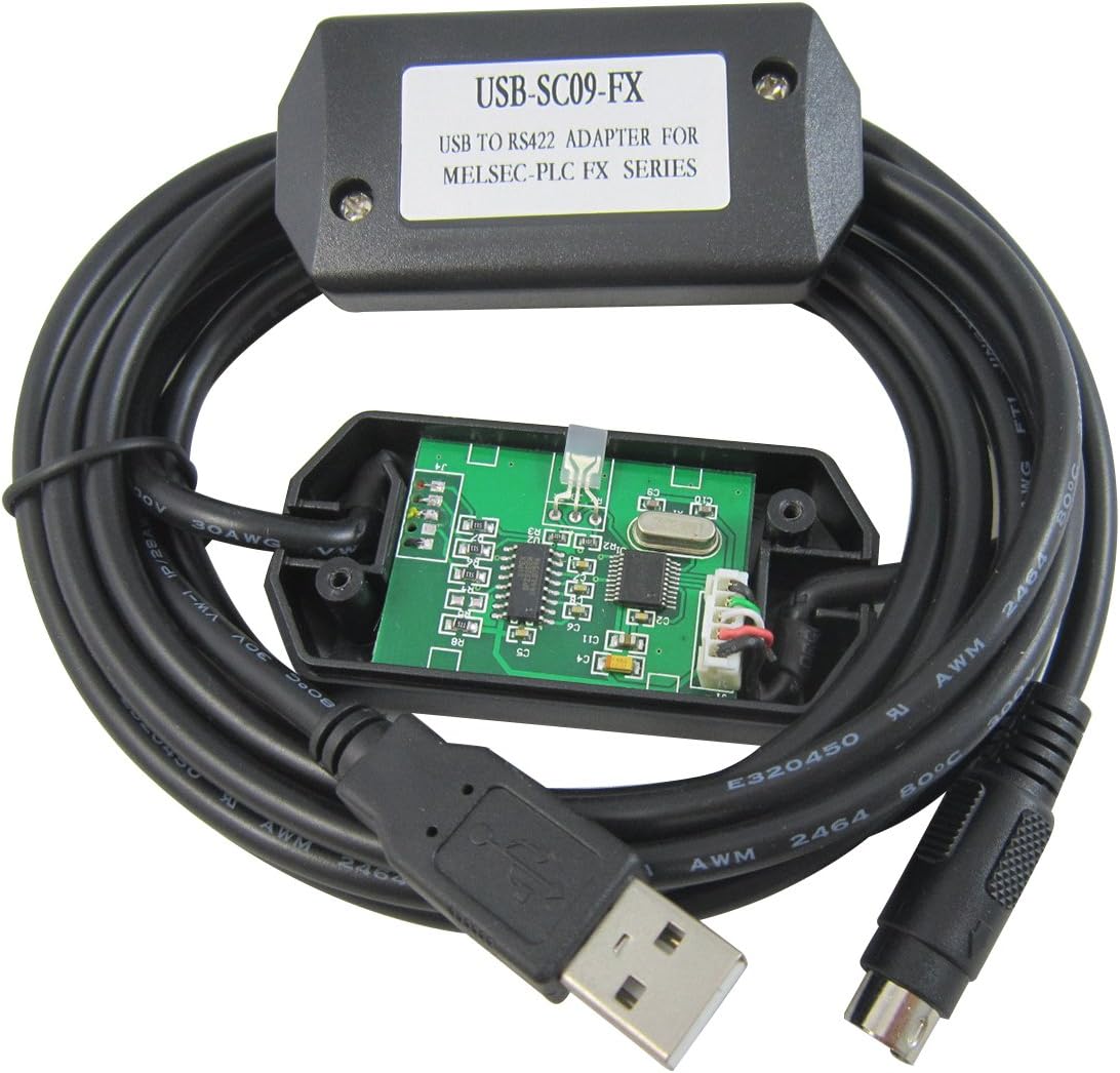 Kemation FX-USB-AW USB PLC Adapter for FX Series PLC,Replacement of USB-SC09-FX,Support win7/ win8