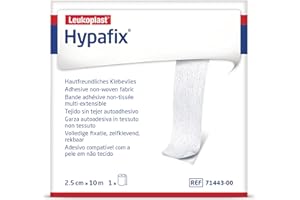Hypafix Self Adhesive Dressing Retention Tape Thin (2.5cm x 10 meter) Stretchable Non-Woven