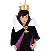 Adult Evil Queen Headband and Collar Set - Crown Headband with Cape