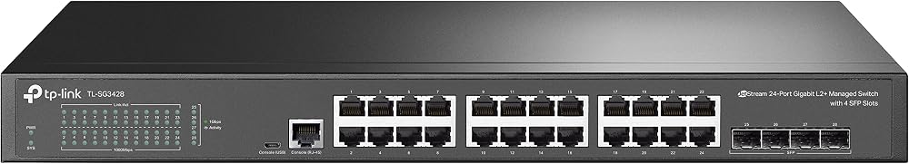 TP-Link TL-SG3428 Managed L2+ JetStream Gigabit Network Switch Omada