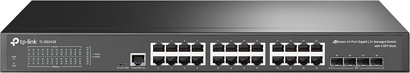 TP-Link TL-SG3428 Managed L2+ JetStream Gigabit Network Switch Omada