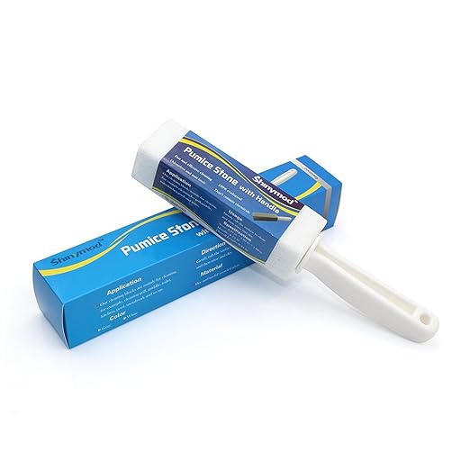 title=pietra pomice pulizia con manico, shinymod WC WC anello pomice Stick Deep