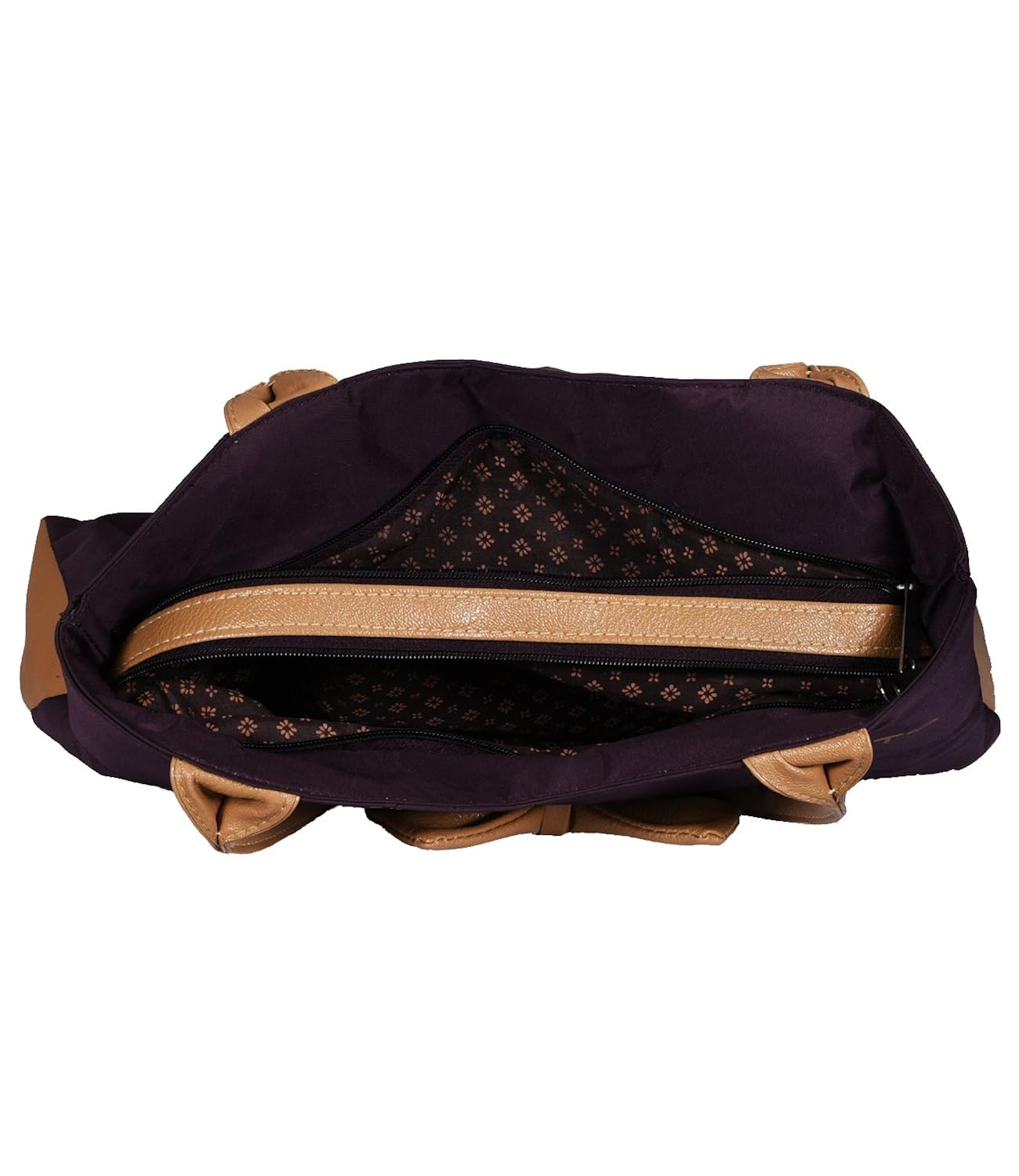 fristo women's handbag(frb-203) purple and beige