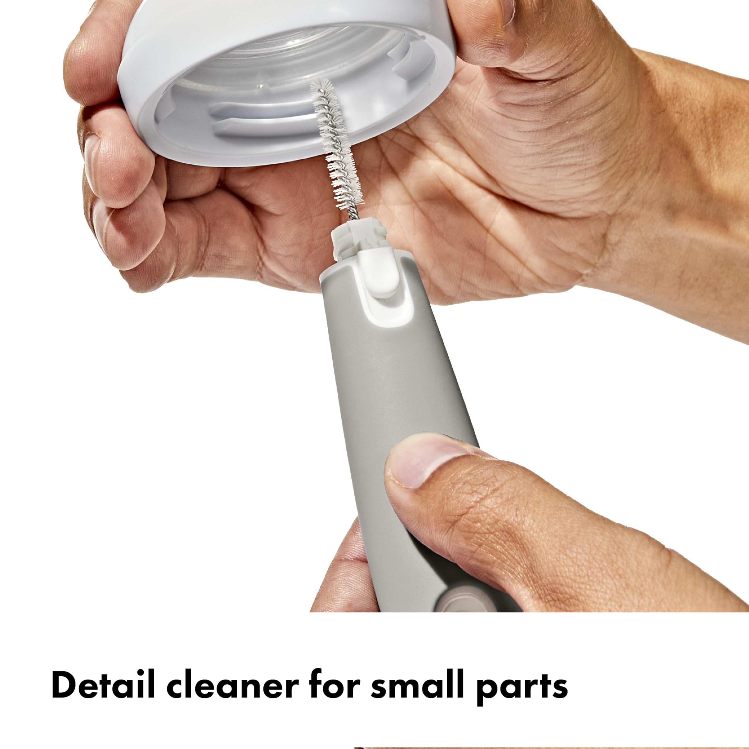 OXO Tot Bottle Brush with Nipple Cleaner and Stand, Gray