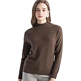 Chanyarn Women's 100% Pure Cashmere Sweater Mock Neck Long Sleeve Warm Leisure 2025 Fall Winter Knit Pullover