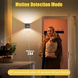 Suright LED Wall Light with Motion Sensor 3000K 2000mAh Type-C Black view 2