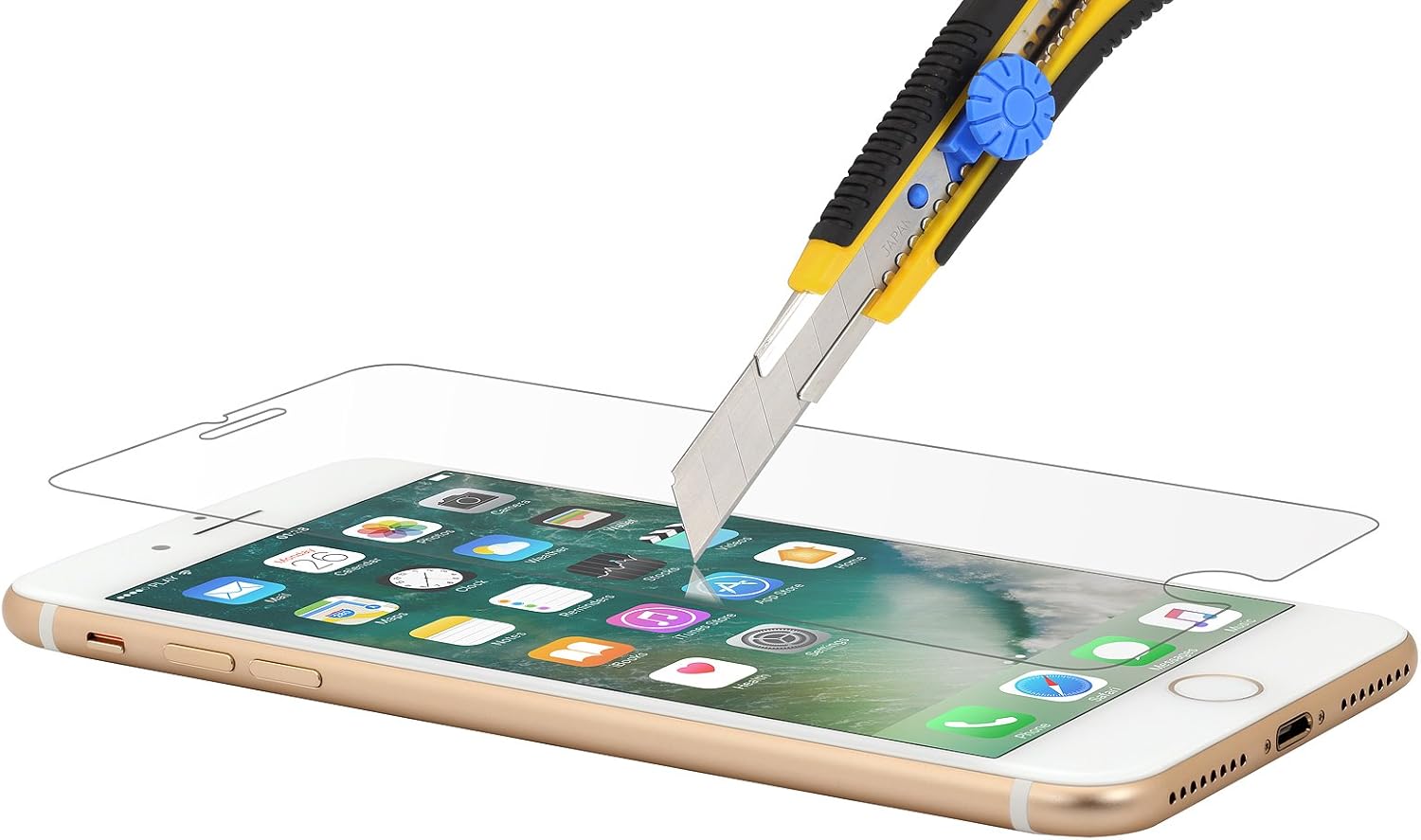 StilGut Tempered Glass Compatible with iPhone 8 Plus/7 Plus, Most Durable, 2 Pack, transparent, iPhone 8 Plus and iPhone 7 Plus (5,5") - Image 4