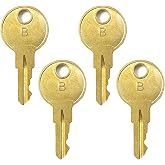 4 Pack Fire Alarm Keys,Replacement for Simplex B Lock Key 252-019 | Fire Alarm Pull Station Key,Compatible with Simplex Fire Alarm System