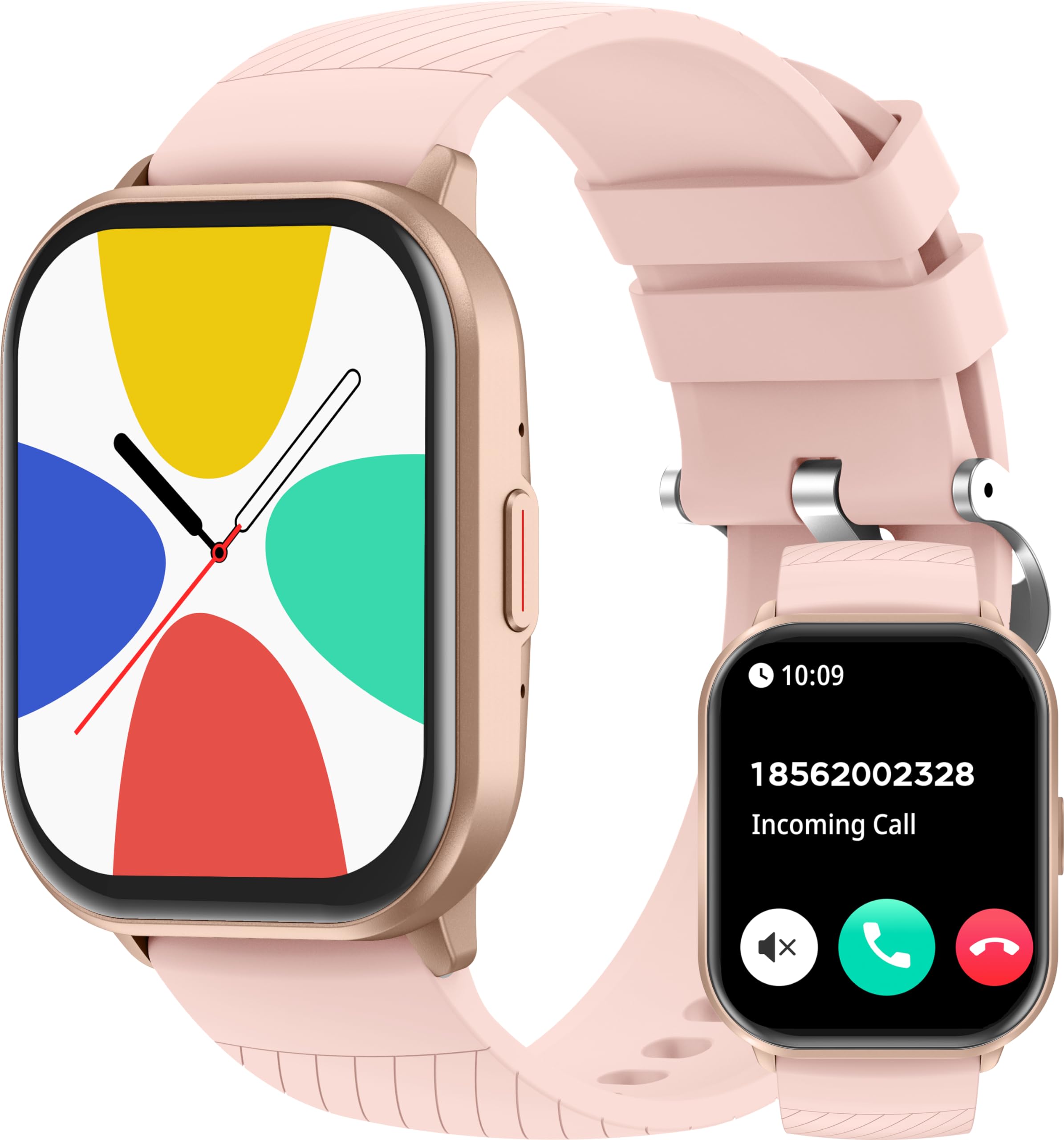 Smart Watch Answer/Make Bluetooth Calls, Fitness Tracker Heart Rate Blood Pressure Blood Oxygen Monitor, Sleep Tracker, Pedometer Calories Step Counter, IP68 Waterproof Smart Watch for Android iOS