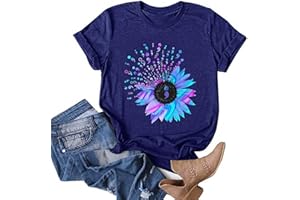GIBOBBY T Shirts for Women Graphic Plus Size,Letter Print Cute Graphic Blessed Shirt Funny Inspirational Teacher Fall Tees Tops