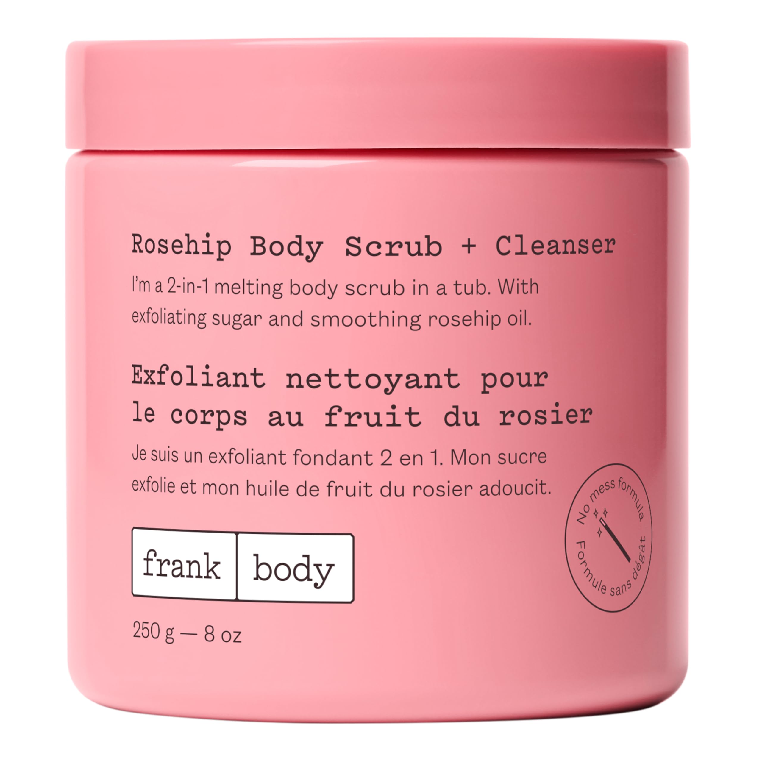 frank body Rosehip Body Scrub & Cleanser | Fades Marks & Softens Skin |Exfoliating Body Scrub | With Rosehip Oil, Coffee Seed Extract & Lavender Oil | Vegan & Cruelty Free | 250g / 8.82 oz