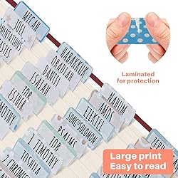 SUREFORU Bible Tabs Old and New Testament, Large