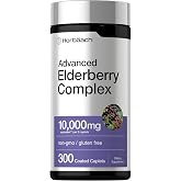 Horb&auml;ach Elderberry | 300 Caplets | with Vitamin C and Zinc | Advanced Complex Formula | Vegan, Non-GMO &amp; Gluten Free Supplement