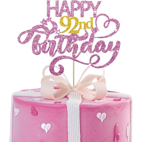 PAKBOOM Happy 92nd Birthday Backdrop Banner - Pink Purple Gold 4x6 Ft, Party Decor For Women, Photo Booth Background - View #8