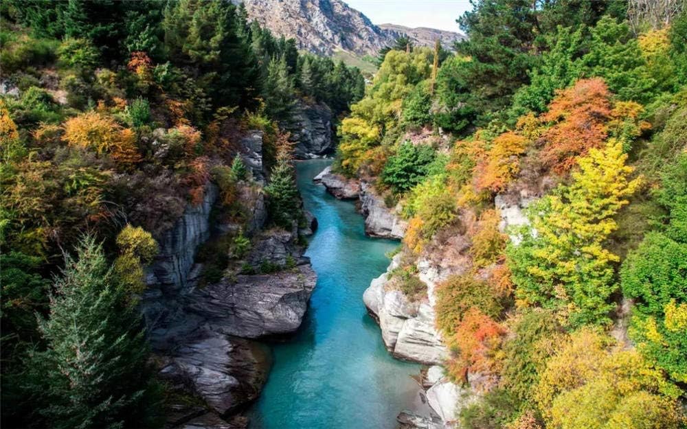 YKCKSD Jigsaw Puzzle 1500 Piece For Adults, Stream In Mountain Forest, Nature Scenery, Green, Wooden Jigsaws, Modern Decorative Artwork, Living Room Landscape Decorative