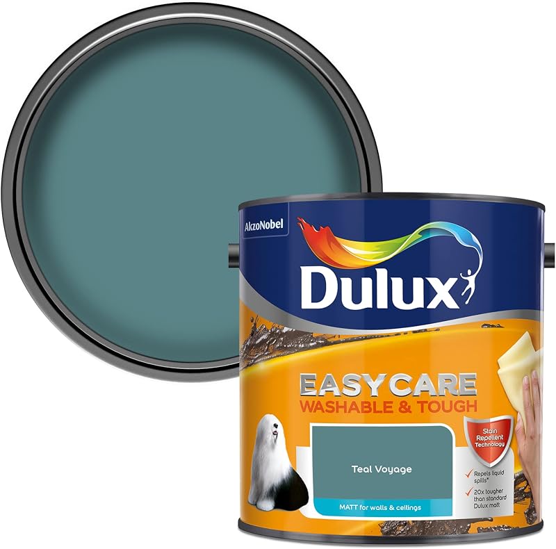 Dulux Easycare Washable Tough Matt Emulsion Paint Teal Voyage 2.5L