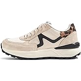 LUCKY STEP Women's Retro Fashion Casual Sneakers Colorblock Platform Classic Trendy Trainning Anti-Slip Tennis Travel Walking Shoes