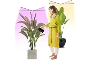 PROBAPRO LED Plant Grow Light Indoor: 2 Pack Full Spectrum Growing Lamp Lights Strip, Height Adjustable Plant Stand for Small Large Plant Seeding Growth